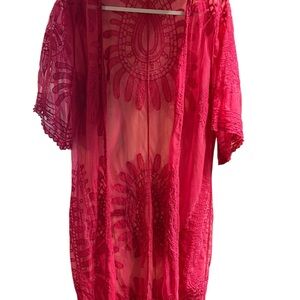 Rebellion Fuchsia Sheer Cover-Up XL